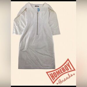 Black Halo White womans dress